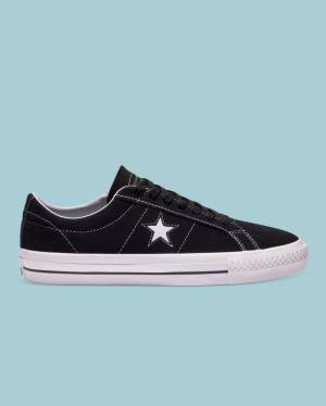 Converse CONS One Star Pro Ruskind Sneakers Low Sort | CV-245HPF