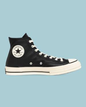 Converse Chuck 70 Seasonal Læder Sneakers High Sort | CV-124JXP