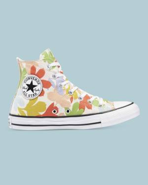 Converse Chuck Taylor All Star Garden Party All Over Sneakers High Beige | CV-561FMT