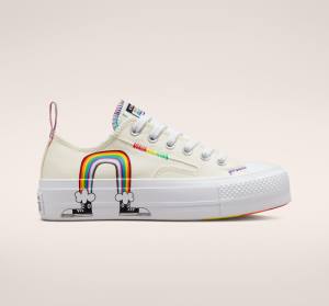 Converse Chuck Taylor All Star Lift Platform Pride Sneakers Low Rød | CV-213IWE