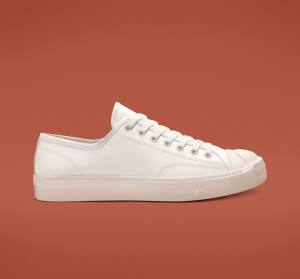 Converse Jack Purcell Læder Sneakers Low Hvide Hvide Hvide | CV-813NUD