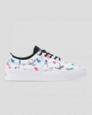 Converse Skid Grip 80s Archive Print Sneakers Low Hvide | CV-871RGE