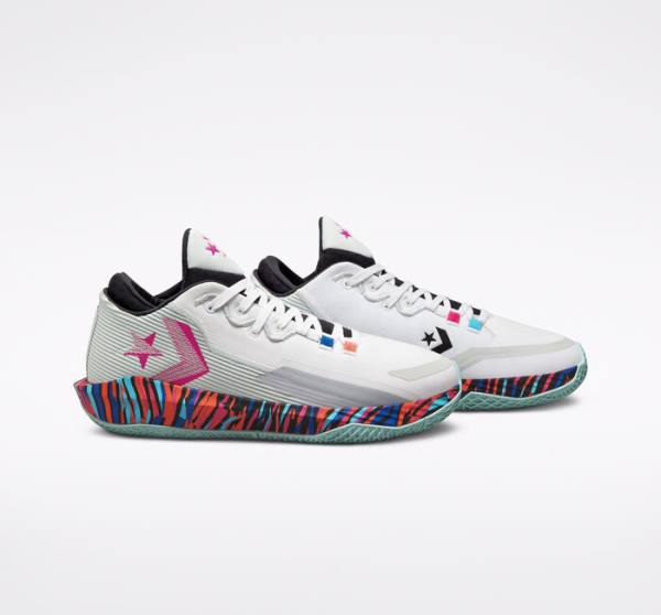Converse All Star BB Jet Basketball Sko Hvide Lysesølv Lyse | CV-150MXK