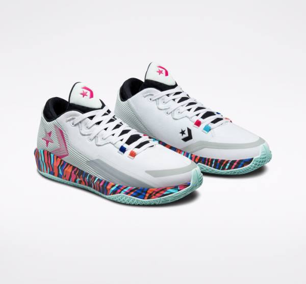 Converse All Star BB Jet Basketball Sko Hvide Lysesølv Lyse | CV-150MXK