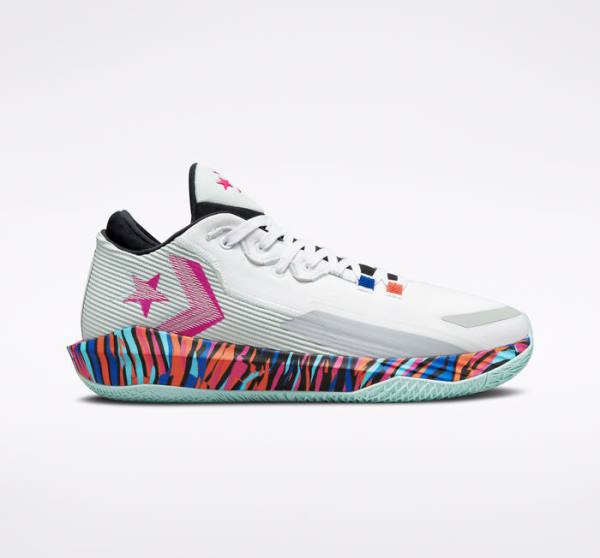 Converse All Star BB Jet Basketball Sko Hvide Lysesølv Lyse | CV-150MXK