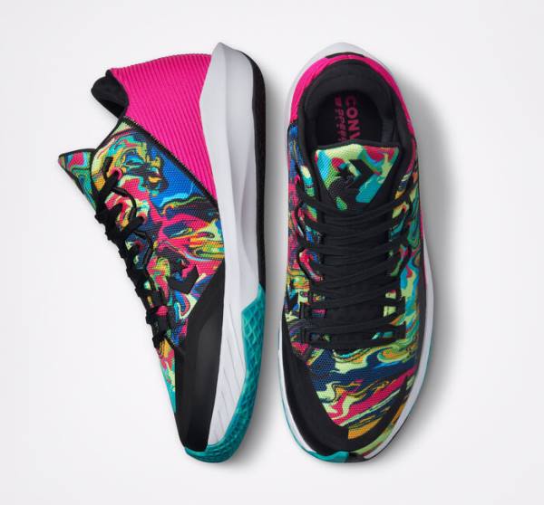 Converse All Star BB Jet Marbled Basketball Sko Lyserød Sort Hvide | CV-624UXG