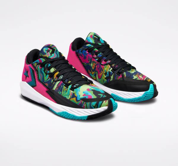 Converse All Star BB Jet Marbled Basketball Sko Lyserød Sort Hvide | CV-624UXG