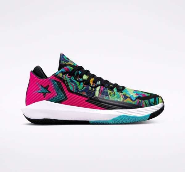 Converse All Star BB Jet Marbled Basketball Sko Lyserød Sort Hvide | CV-624UXG