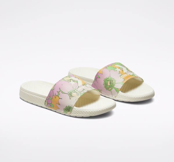 Converse All Star Badesandaler Crafted Florals Sandaler Mango Lyserød | CV-296SEM