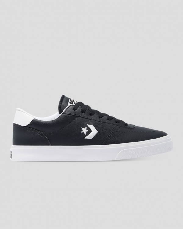 Converse Boulevard Faux Læder Sneakers Low Sort | CV-475MPX
