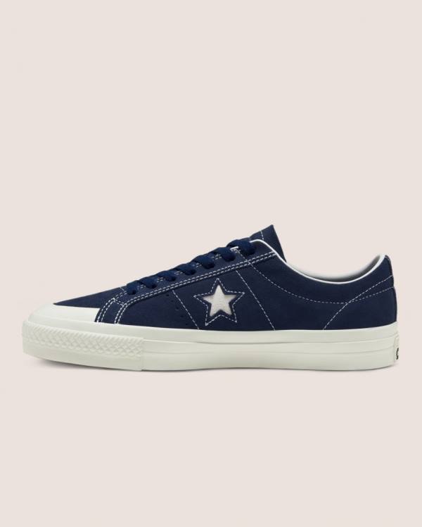 Converse CONS Alexis Sablone One Star Pro Ruskind Sneakers Low Blå | CV-796RFZ