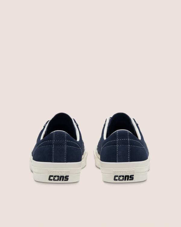 Converse CONS Alexis Sablone One Star Pro Ruskind Sneakers Low Blå | CV-796RFZ