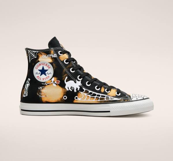 Converse CONS Chuck Taylor All Star Pro Sean Pablo Skate Sko Sort Hvide | CV-190MEF