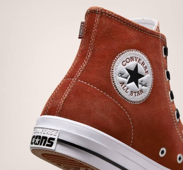 Converse CONS Chuck Taylor All Star Pro Ruskind Skate Sko Sort Hvide | CV-283BJH