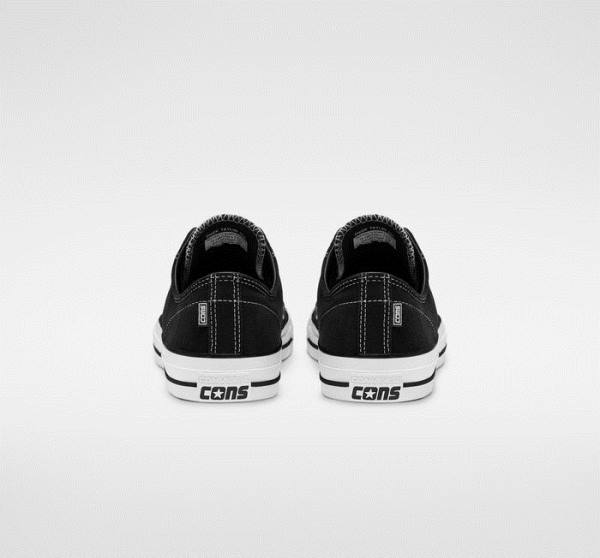 Converse CONS Chuck Taylor All Star Pro Ruskind Skate Sko Sort Hvide | CV-364XDV