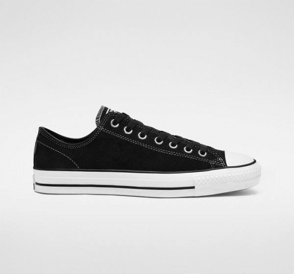 Converse CONS Chuck Taylor All Star Pro Ruskind Skate Sko Sort Hvide | CV-364XDV