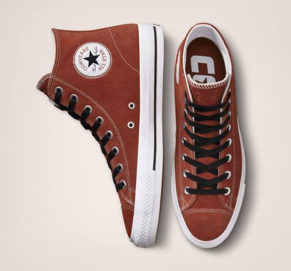 Converse CONS Chuck Taylor All Star Pro Ruskind Skate Sko Sort Hvide | CV-549MHB