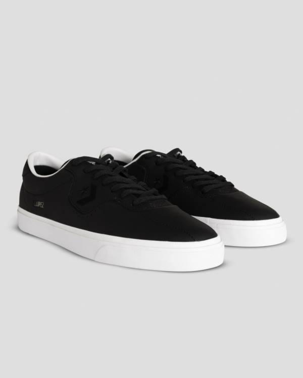 Converse CONS Louie Lopez Pro Læder Sneakers Low Sort | CV-189UTA