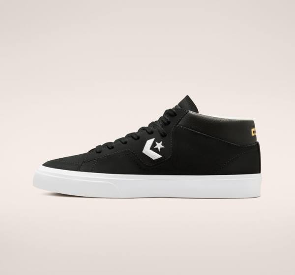 Converse CONS Louie Lopez Pro Mid Skate Sko Sort Hvide | CV-481PCI