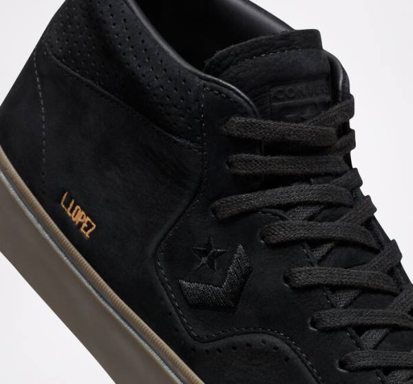 Converse CONS Louie Lopez Pro Nubuck Læder Skate Sko Sort Lysebrune | CV-312PKU