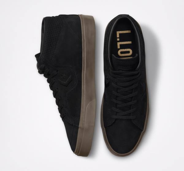 Converse CONS Louie Lopez Pro Nubuck Læder Skate Sko Sort Lysebrune | CV-312PKU