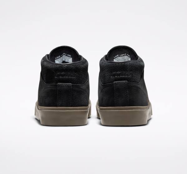 Converse CONS Louie Lopez Pro Nubuck Læder Skate Sko Sort Lysebrune | CV-312PKU