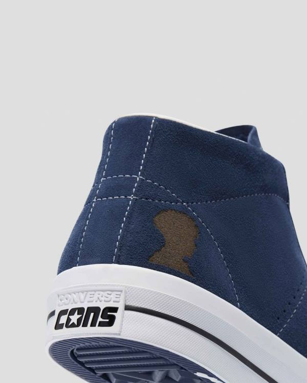 Converse CONS One Star Pro Ben Raemers Foundation Sneakers High Blå | CV-402YAQ