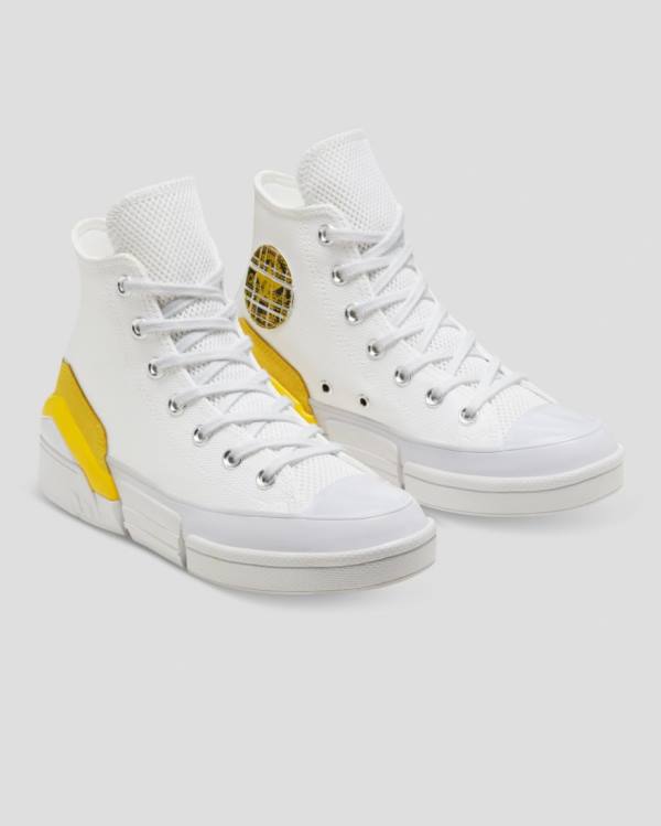 Converse CPX 70 Plaid Patch Sneakers High Hvide | CV-530EMO