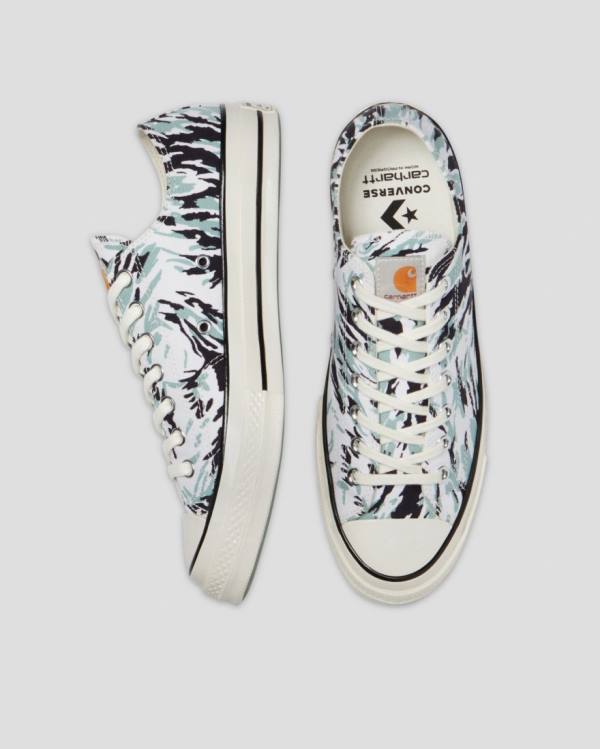 Converse Carhartt Chuck 70 Sneakers Low Hvide Grøn | CV-416UXZ