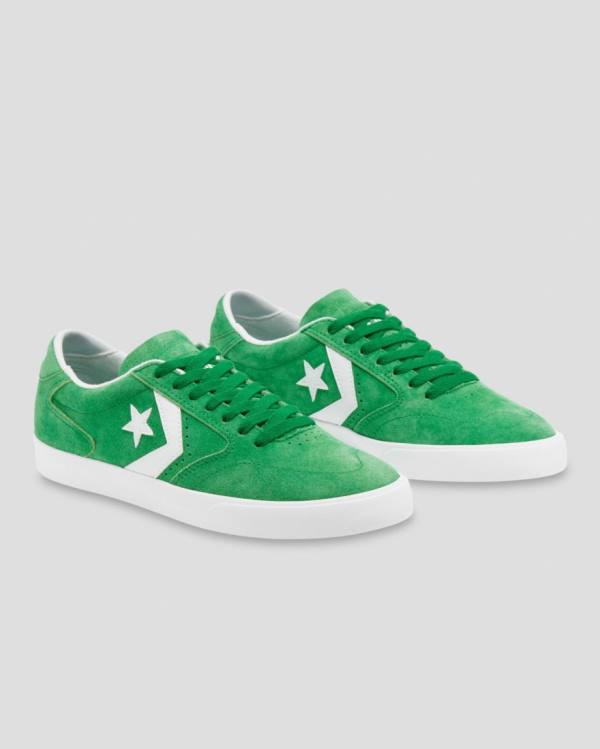 Converse Checkpoint Pro Pigskin Ruskind Sneakers Low Grøn | CV-389JAF