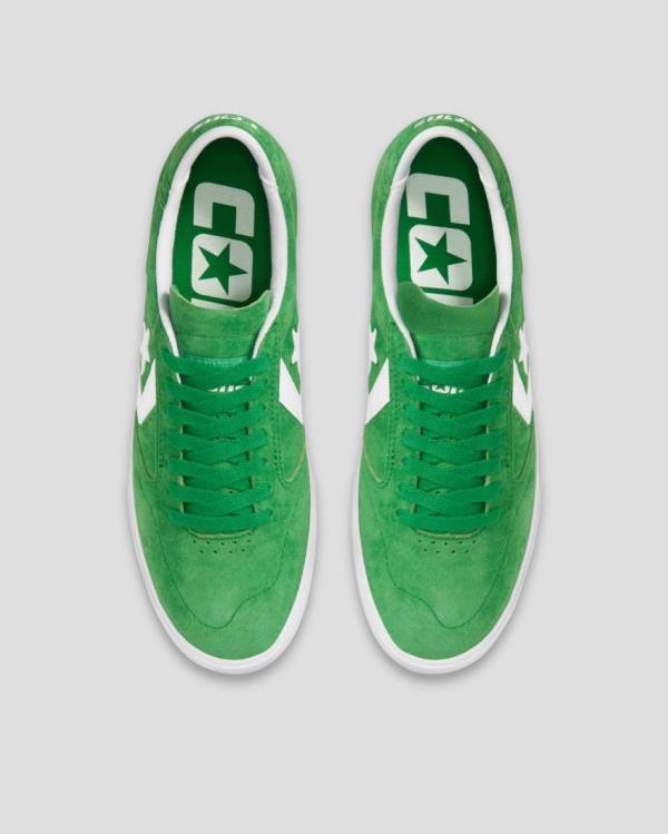 Converse Checkpoint Pro Pigskin Ruskind Sneakers Low Grøn | CV-389JAF