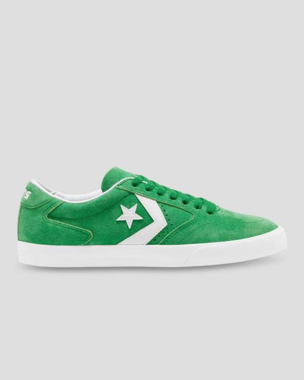 Converse Checkpoint Pro Pigskin Ruskind Sneakers Low Grøn | CV-389JAF