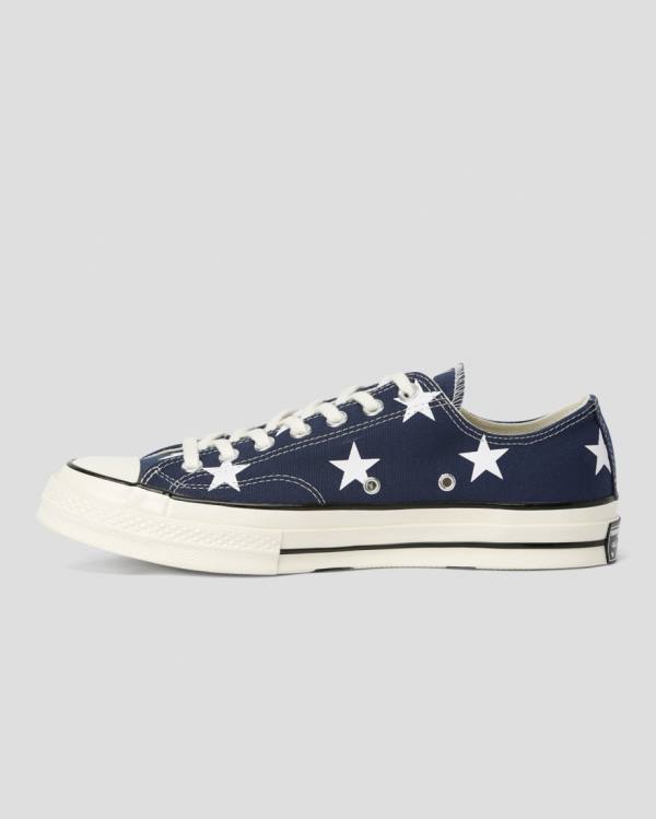 Converse Chuck 70 Archive Print Sneakers Low Blå | CV-710OIJ