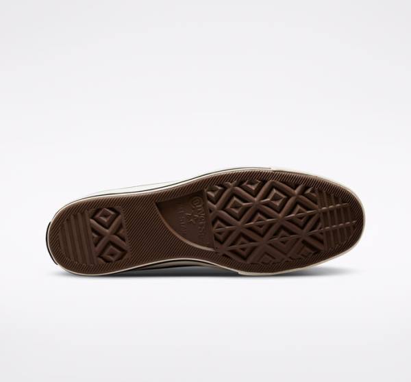 Converse Chuck 70 Crafted Læder Sneakers High Grå Sort | CV-142XOQ