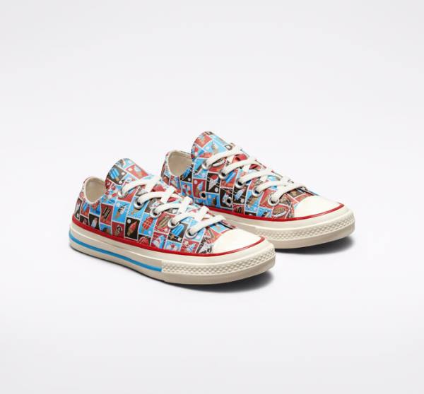 Converse Chuck 70 Frozen Treats Sneakers Low Rød Blå | CV-271HLX