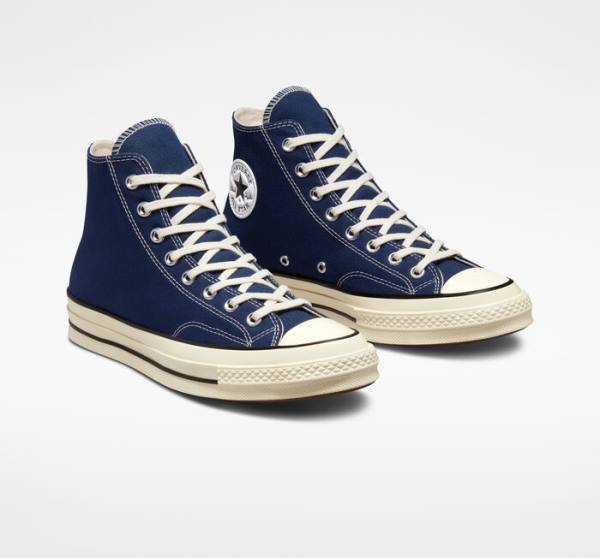 Converse Chuck 70 Pastel Polyester Sneakers High Mørkeblå Sort | CV-165VBX
