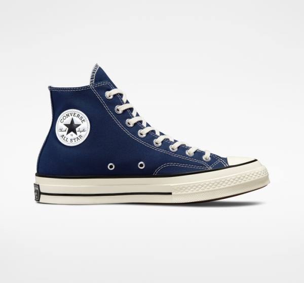 Converse Chuck 70 Pastel Polyester Sneakers High Mørkeblå Sort | CV-165VBX