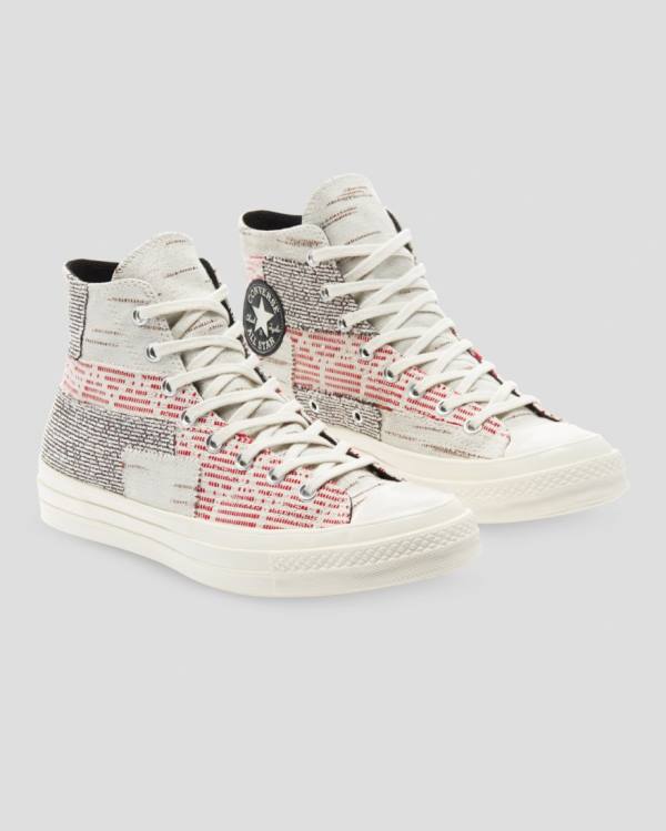 Converse Chuck 70 Patchwork Sneakers High Lyserød Grå | CV-974XIG