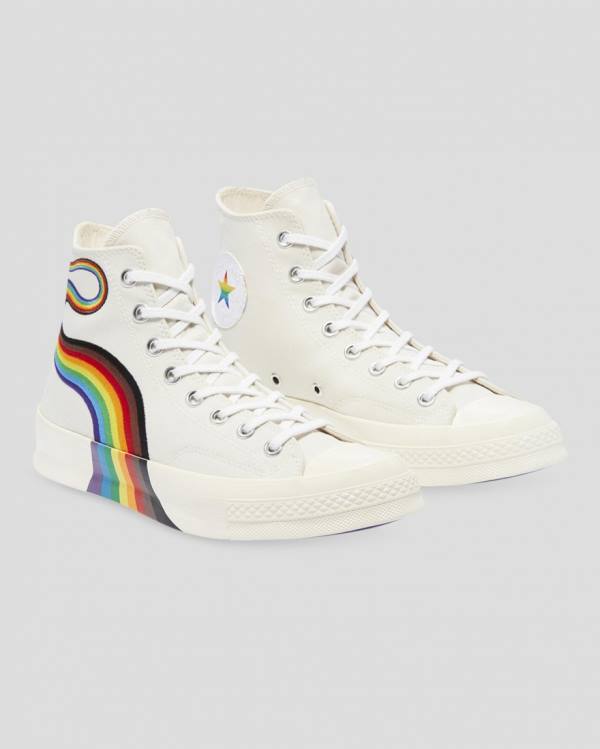 Converse Chuck 70 Pride Sneakers High Beige | CV-403ELT