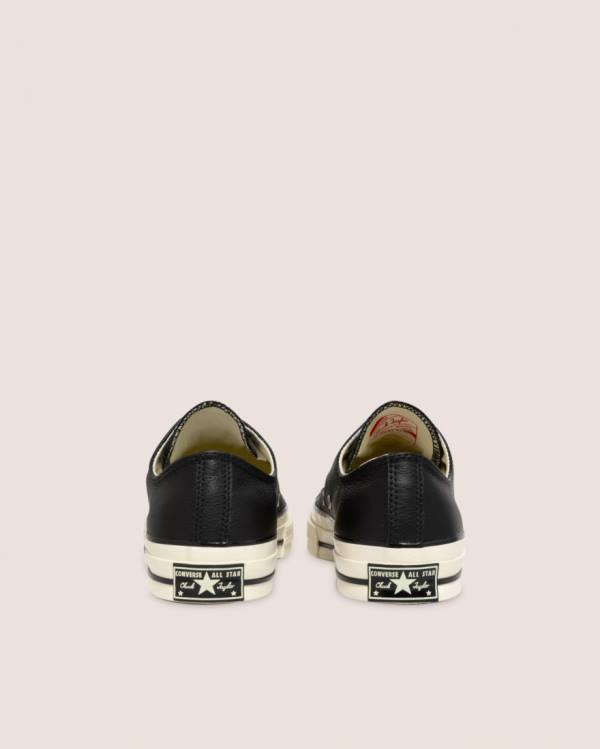 Converse Chuck 70 Seasonal Læder Sneakers Low Sort | CV-839XZW