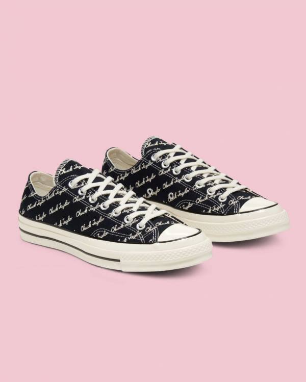 Converse Chuck 70 Signature Sneakers Low Sort | CV-260EPU