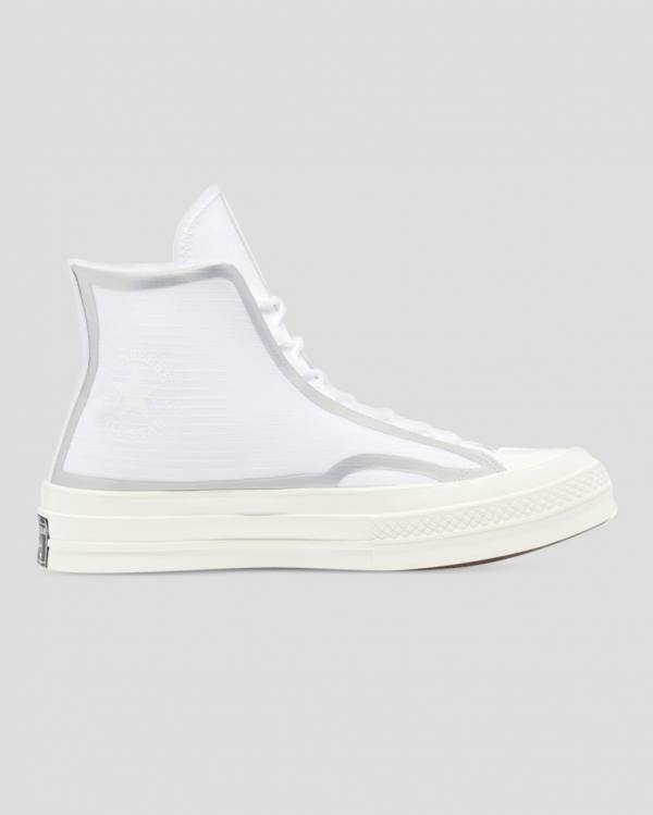 Converse Chuck 70 Tape Seam Sneakers High Hvide | CV-597GQL