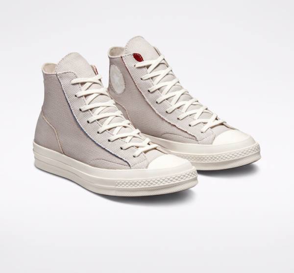 Converse Chuck 70 Tearaway Sneakers High Lysesølv Lyserød | CV-726UZL