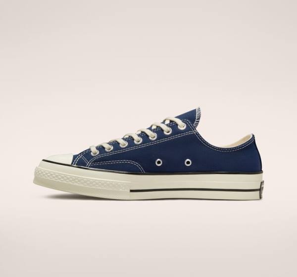 Converse Chuck 70 Tonal Polyester Sneakers Low Mørkeblå Sort | CV-785SGY