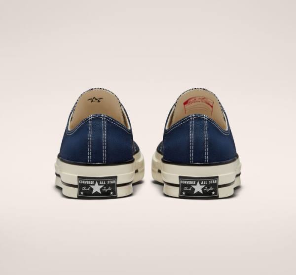 Converse Chuck 70 Tonal Polyester Sneakers Low Mørkeblå Sort | CV-785SGY