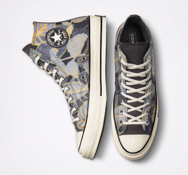 Converse Chuck 70 Tropical Leaf Sneakers High Sort | CV-639HZD
