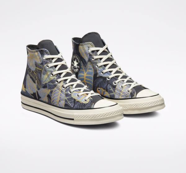 Converse Chuck 70 Tropical Leaf Sneakers High Sort | CV-639HZD