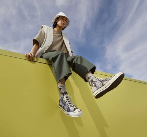 Converse Chuck 70 Tropical Leaf Sneakers High Sort | CV-639HZD