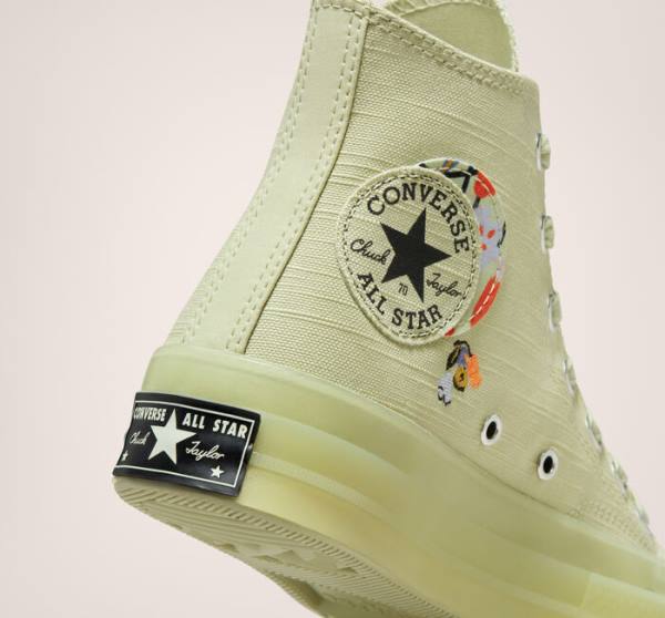 Converse Chuck 70 We Are Stronger Together Sneakers High Olivengrøn Sort | CV-630KMN