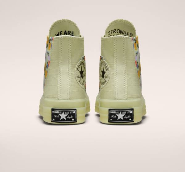 Converse Chuck 70 We Are Stronger Together Sneakers High Olivengrøn Sort | CV-630KMN